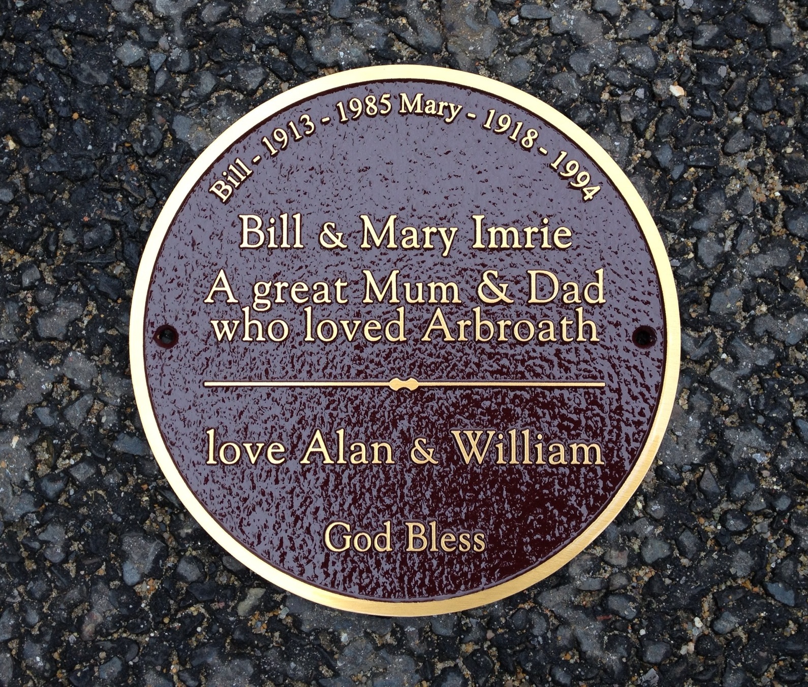 Memorial Plaque Anglia Sign Casting Co.